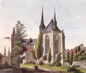 Kirche von Schulpforta, von der Morgenseite.1820